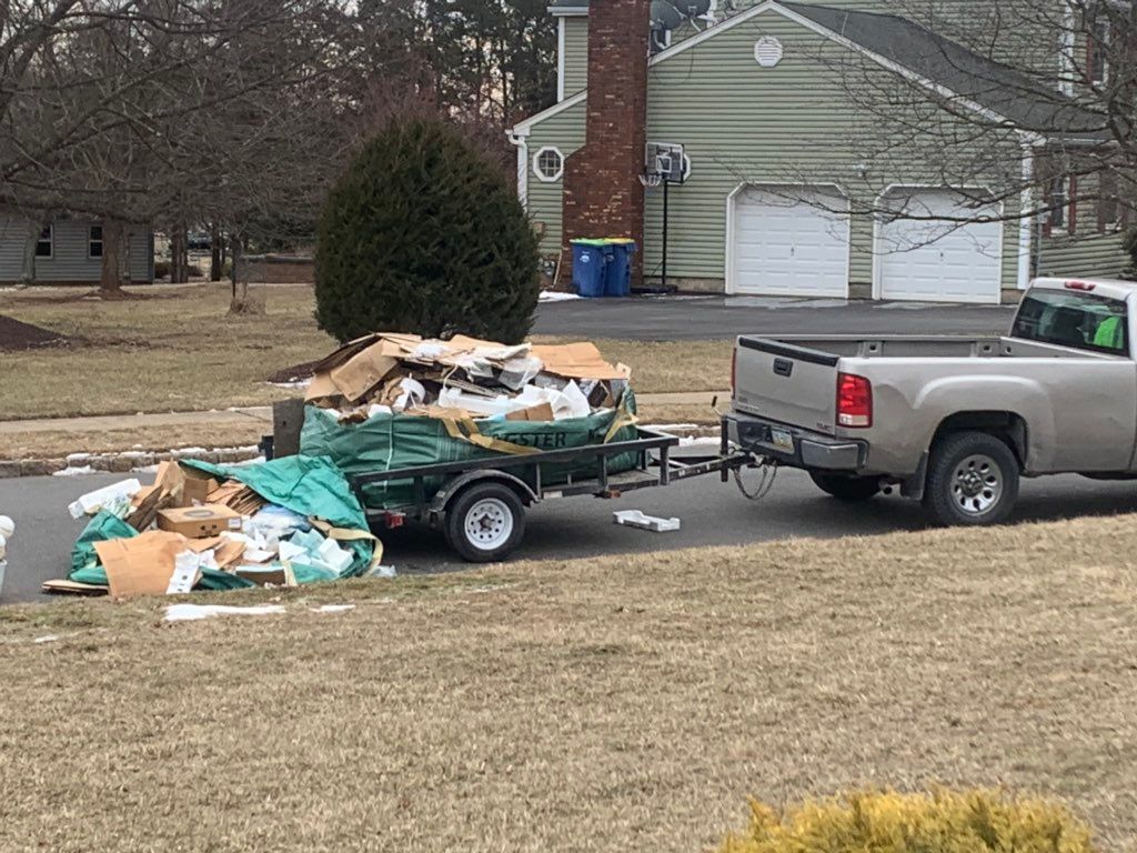 Huge pile of junk ready to haul out ! 