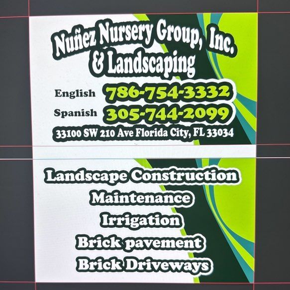 Nunez nursery and landscaping inc