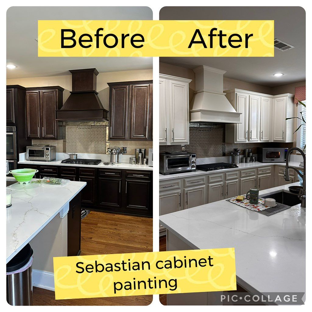 Cabinet painting and handyman services