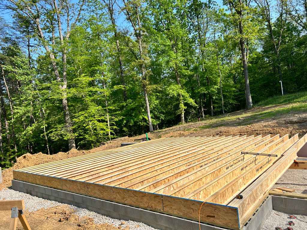 Subfloor going in