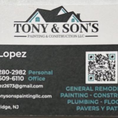 Avatar for Tony & Sons LLC. Painting and Construction