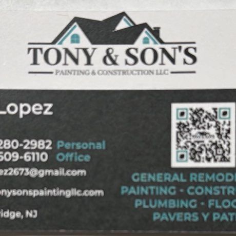 Tony & Sons LLC. Painting and Construction