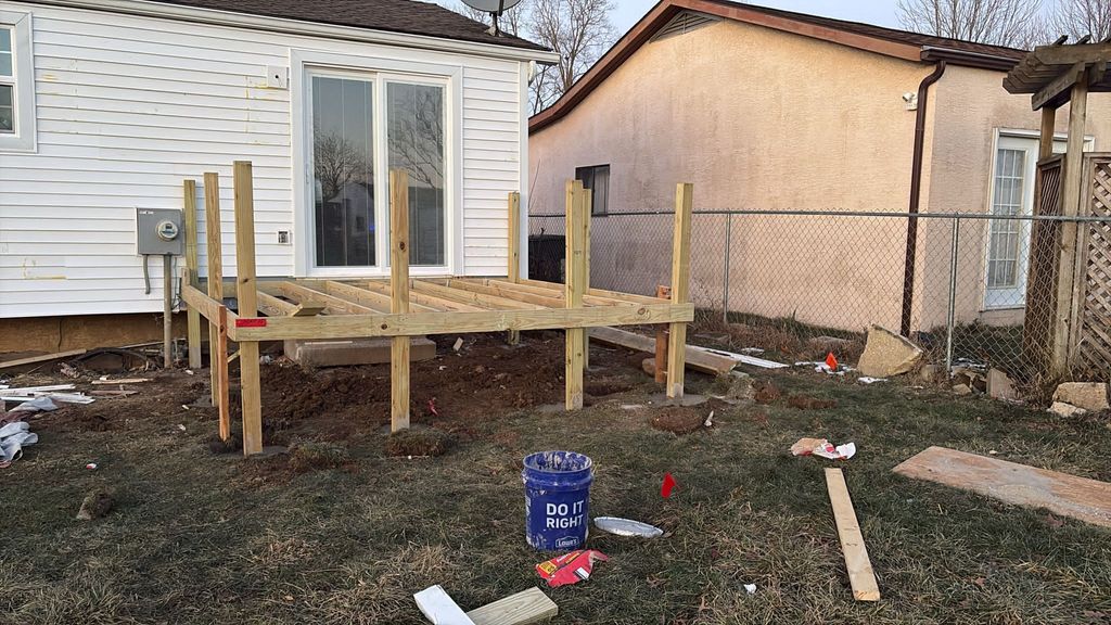 Deck frame for inspection. 1