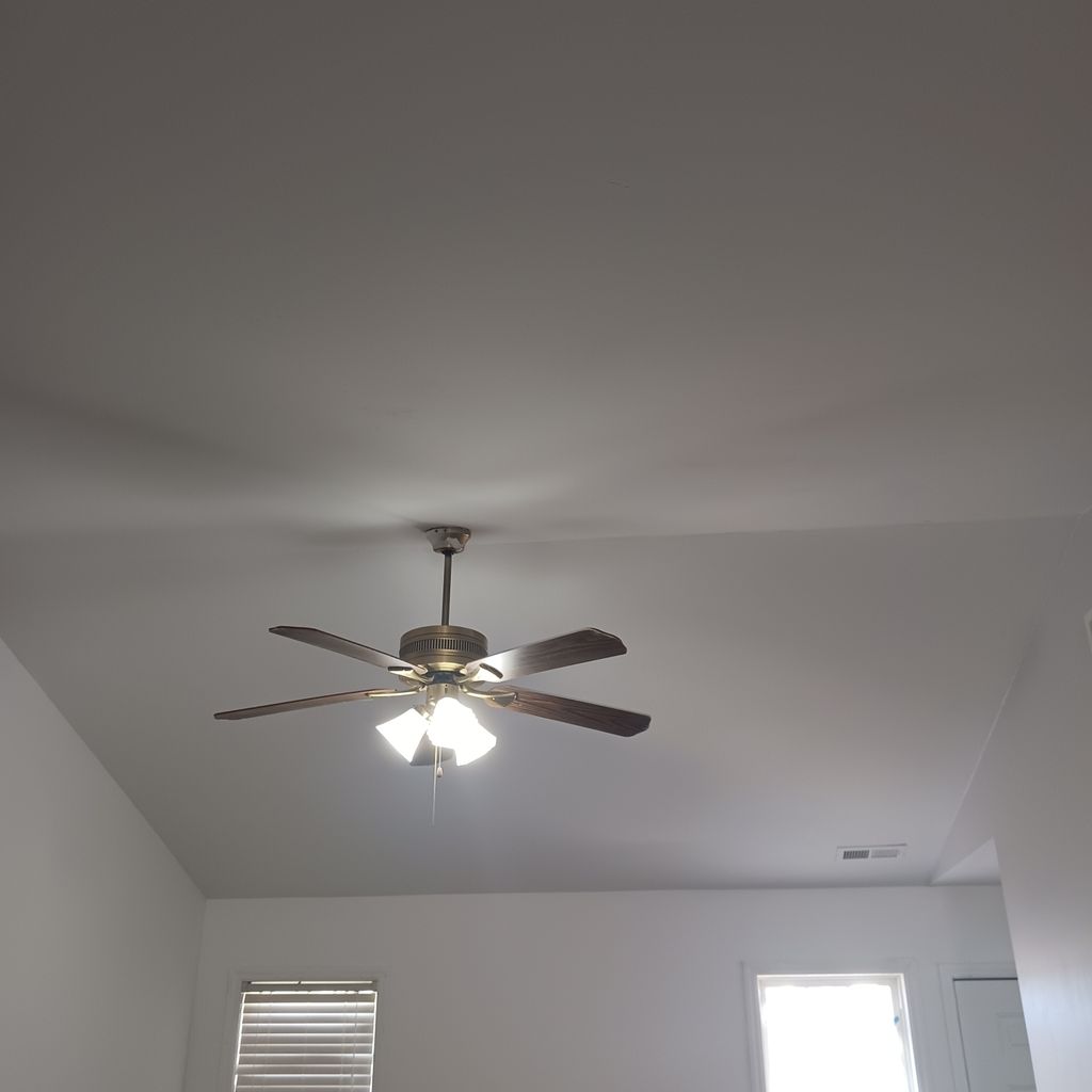 Popcorn ceiling removal completed 