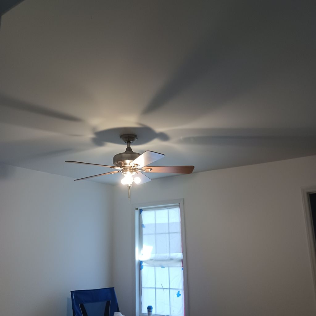 Popcorn ceiling removal completed 