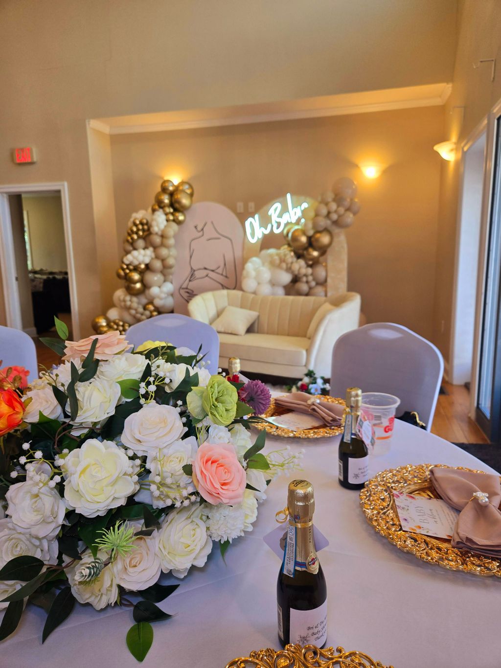 Baby shower - Baby in bloom theme