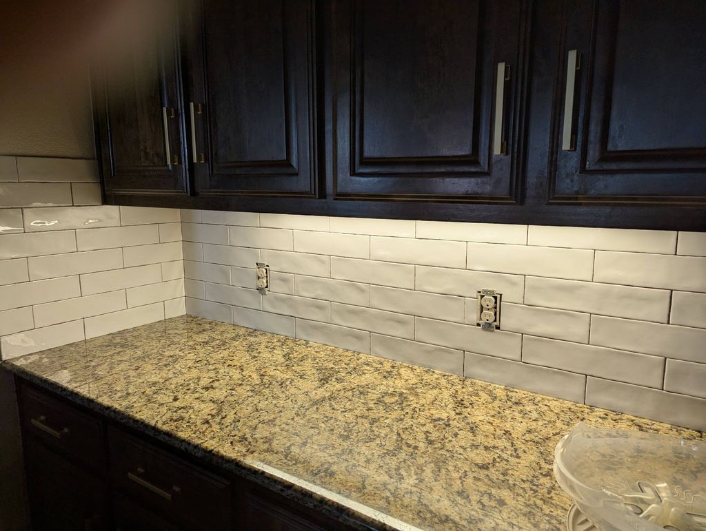 Exceeded my expectations. Replaced backsplash in k