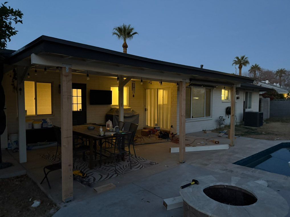 Removal and replacement of old 4x6 patio posts 