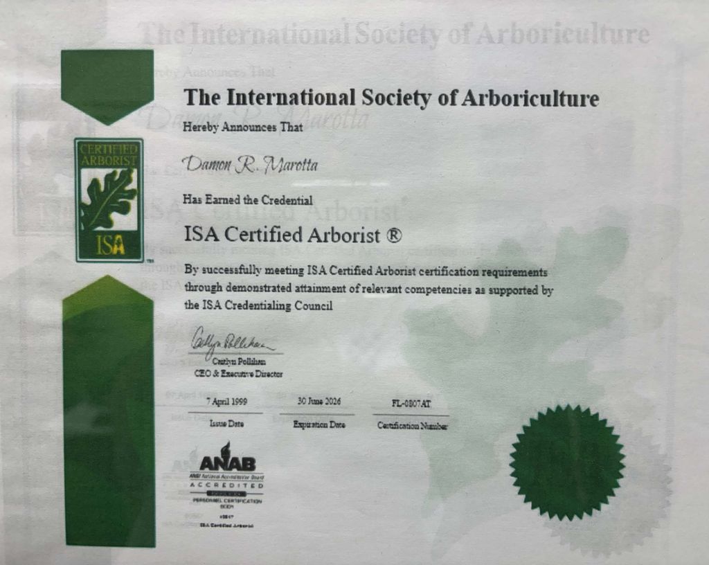 ISA Certified Arborist