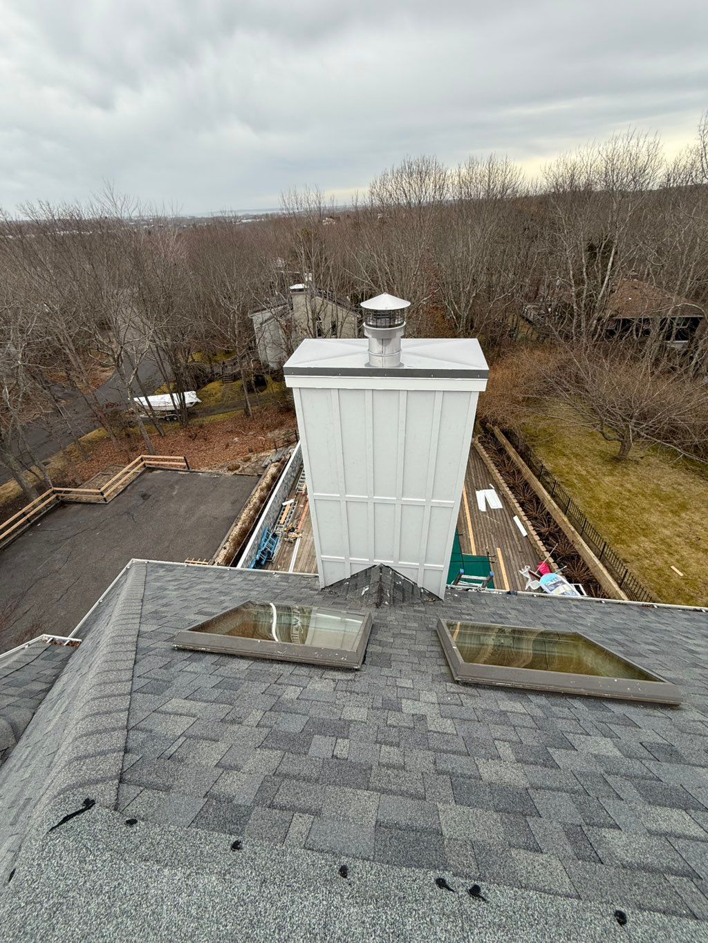 Chimney Re-siding, Stainless Steel Chimney Chase C