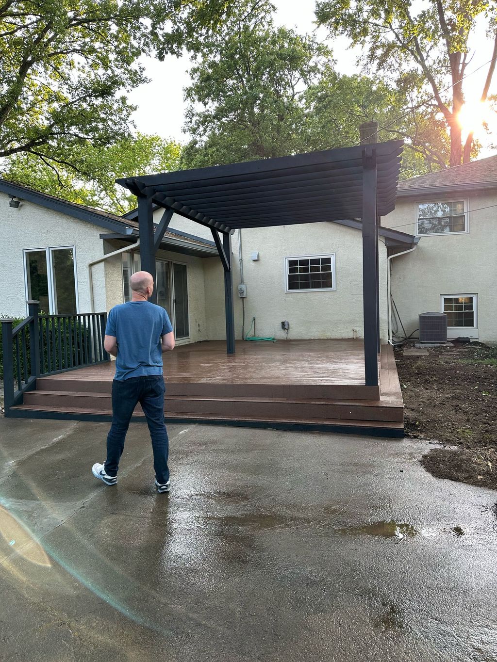 Deck with Wood Gazebo