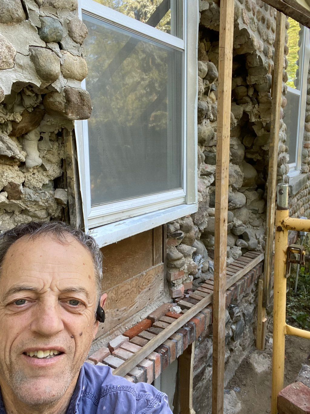 This historic farm house needed this wall to be re
