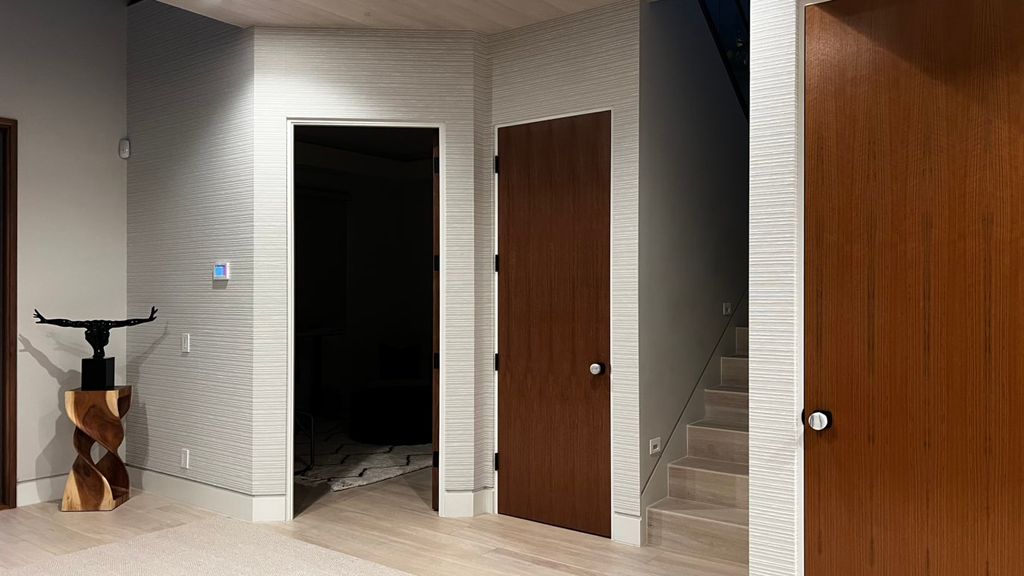 Phillip Jeffries “Handira Cloth” wallpaper install