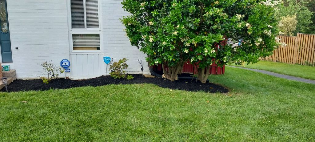 here is some photo for double shredded black mulch