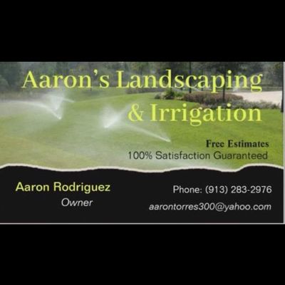 Avatar for Aaron’s landscaping and irrigation