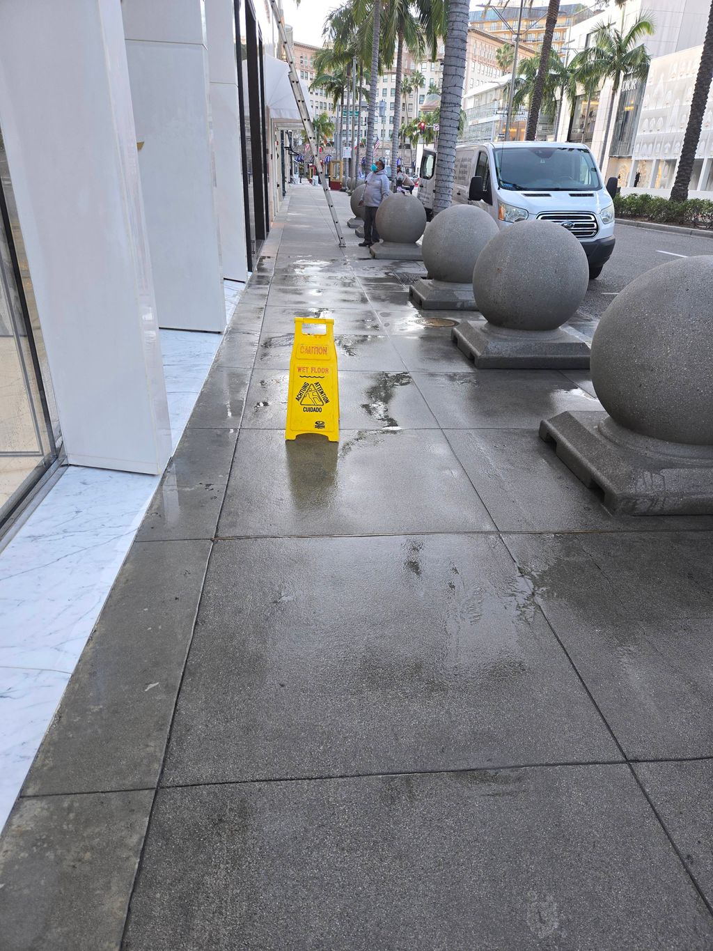 side walk power wash 