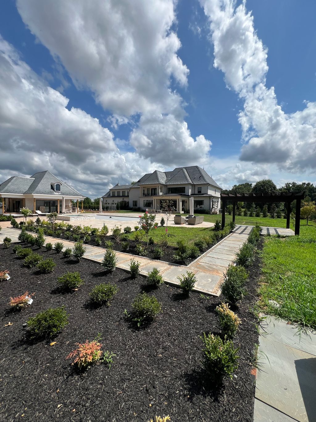 Designed and installed all stone elements and land