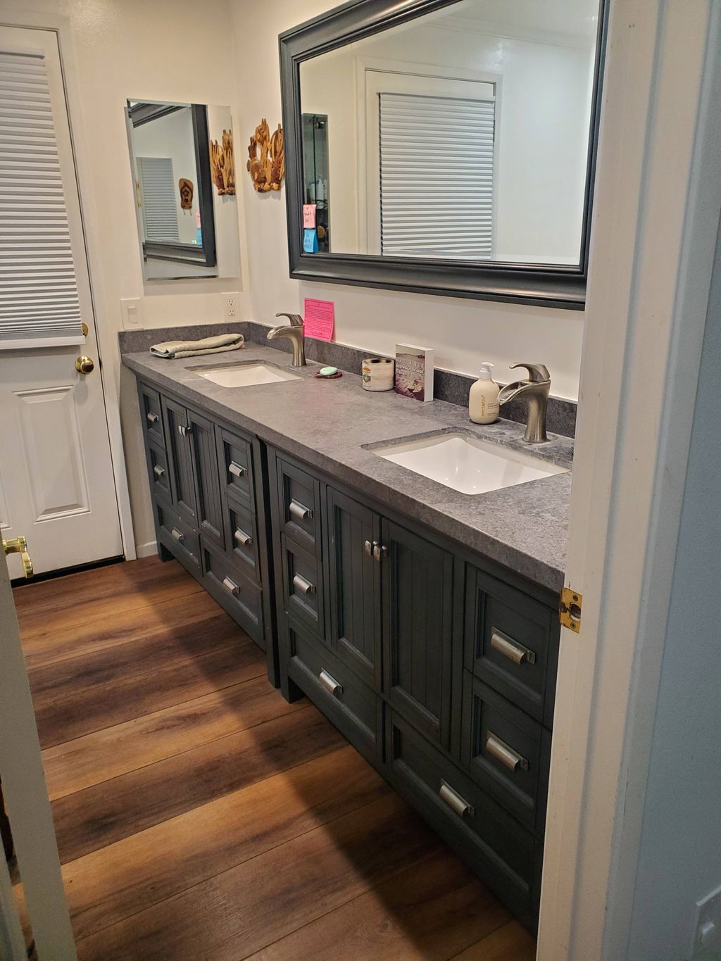 After bathroom cleaning