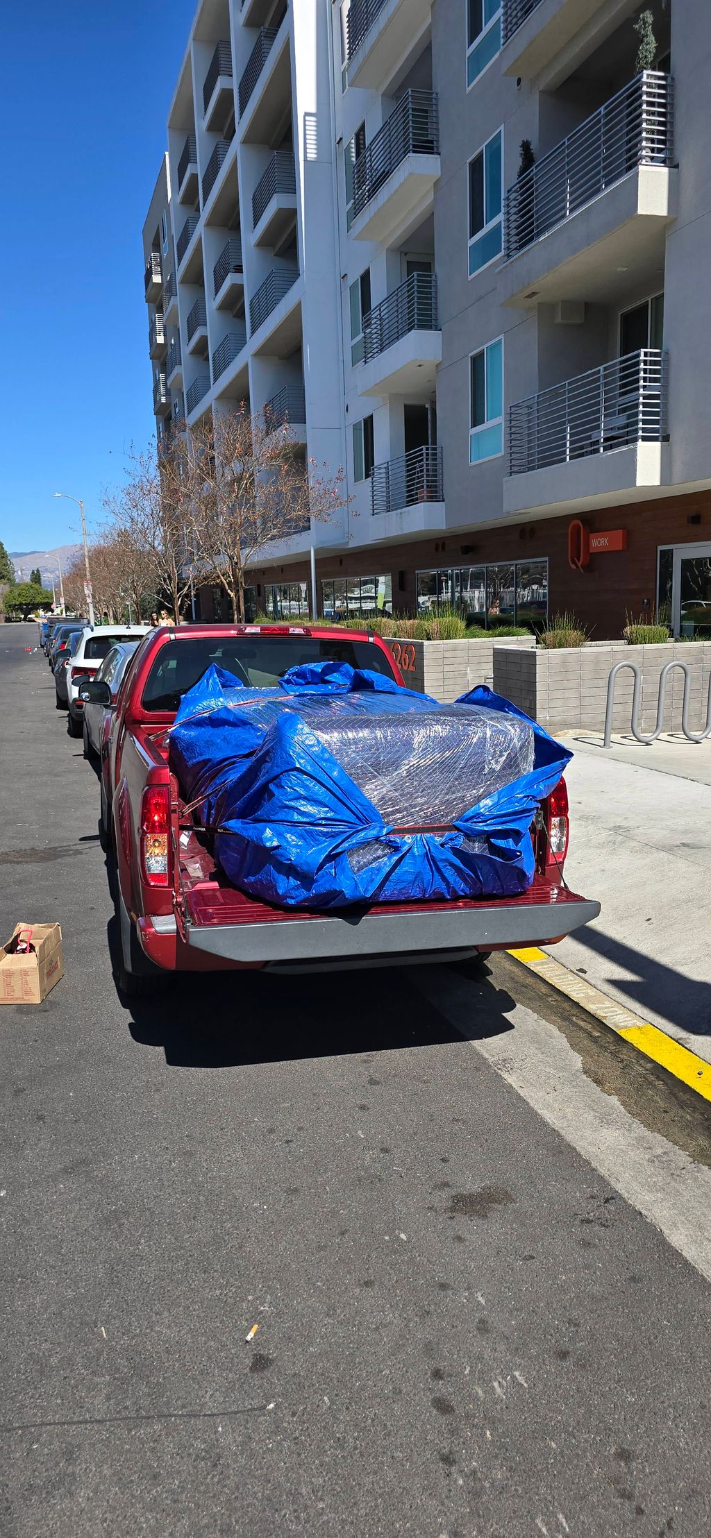 Truck assisted couch moved from Canoga to Calabasa