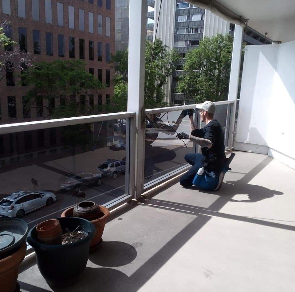 We clean balcony glass as well! *(an eye for detai