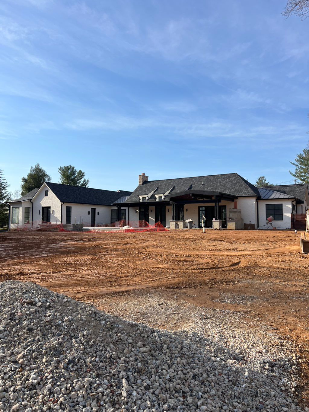 Faced entire home with brick. 