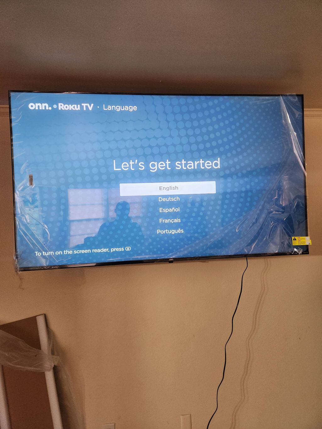 75 inch mounted today  03/13/25