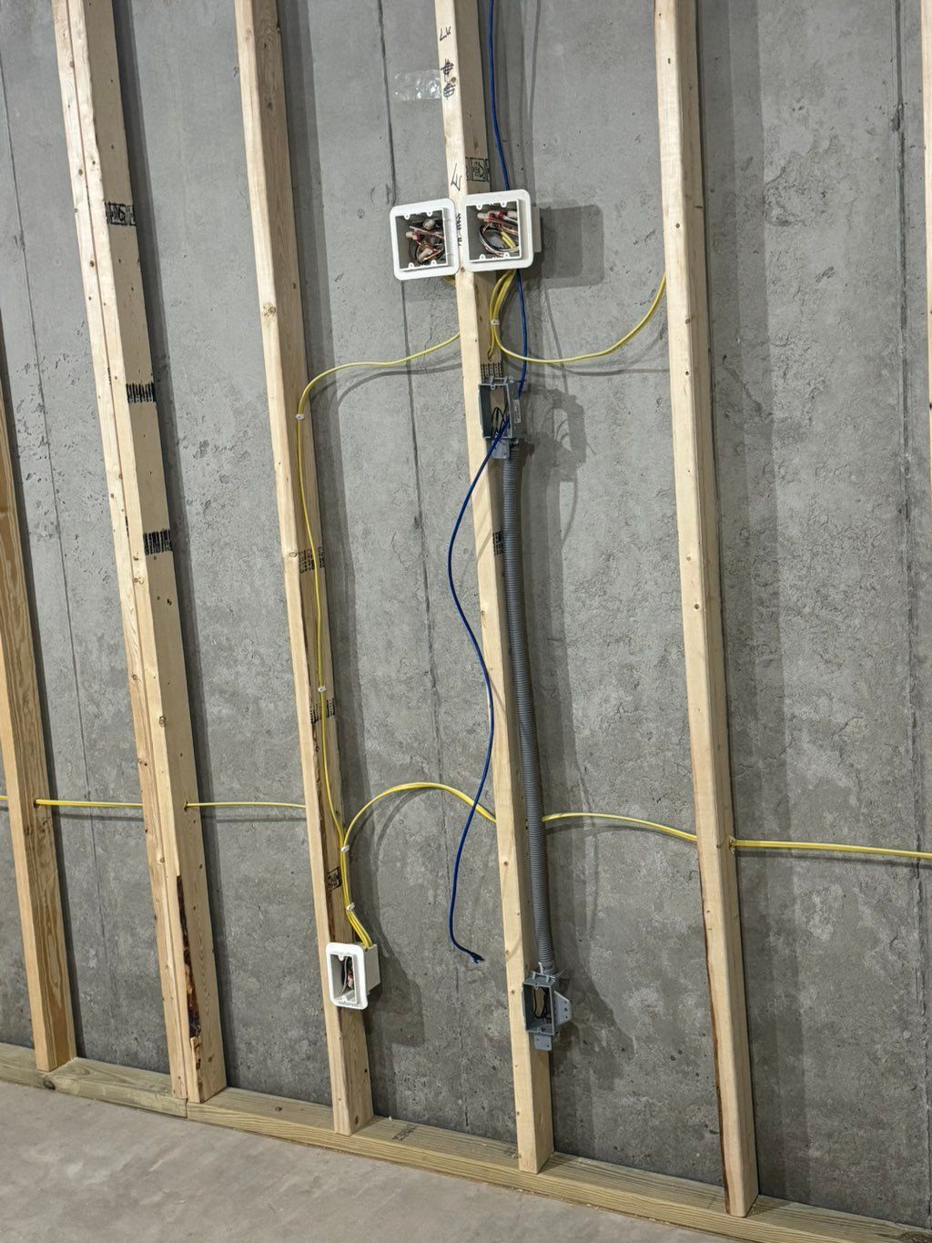 Low voltage conduit ran at rough in for
Hidden HDM