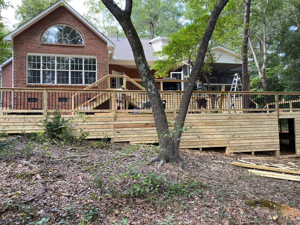 Mega deck at about 90% complete. Customer uses thi