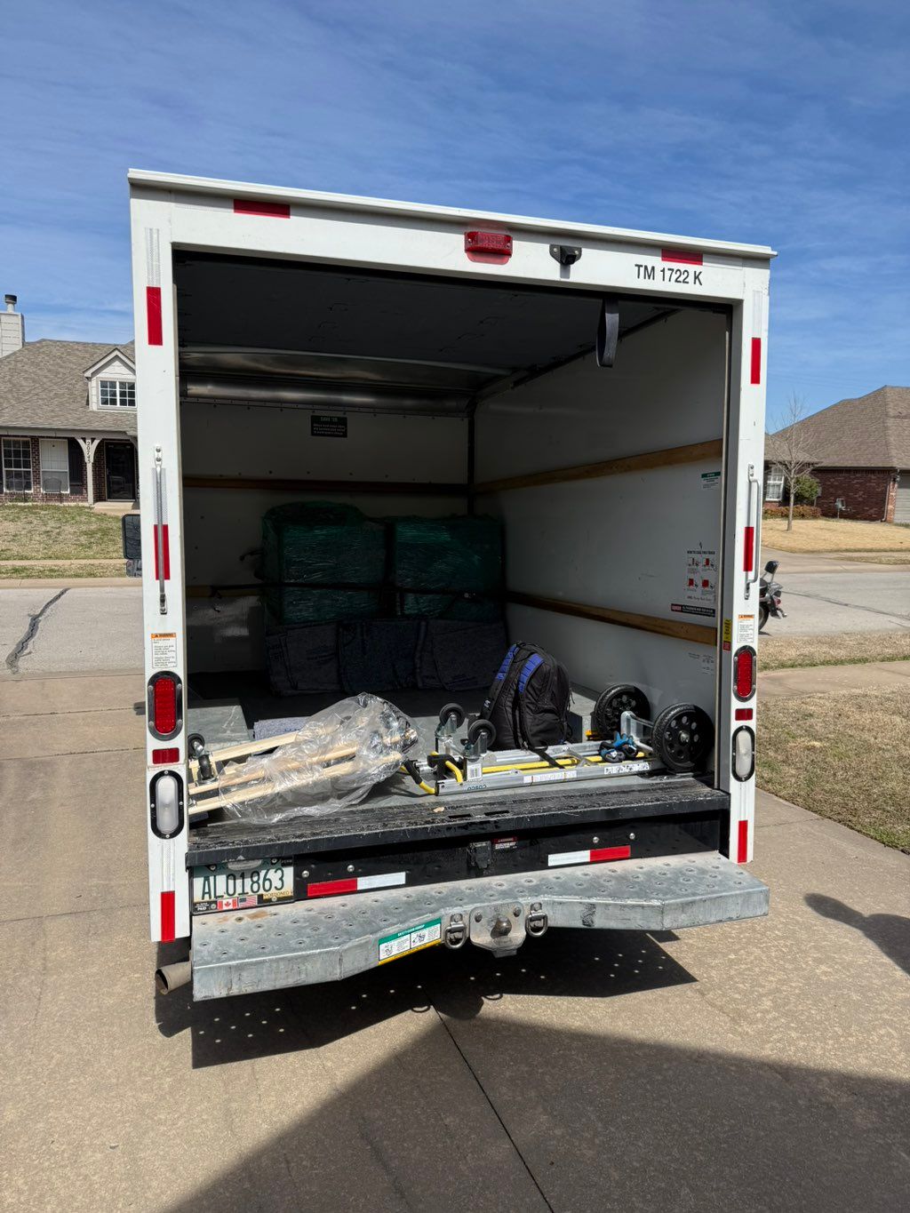 Wrapped and strapped washer and dryer