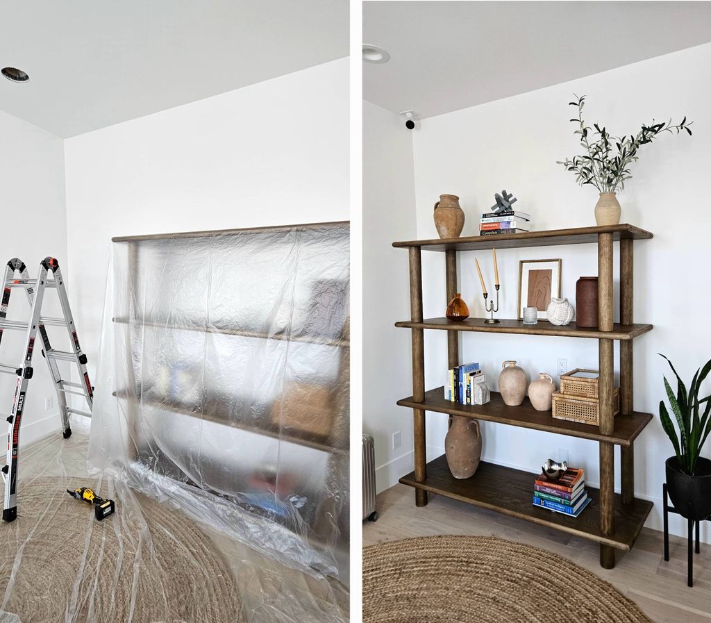 Security camera installed with hidden wiring for a