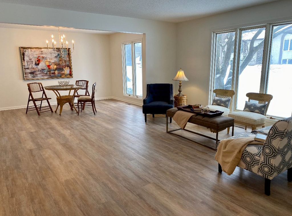 LVP in Kitchen, Dining & Family room 