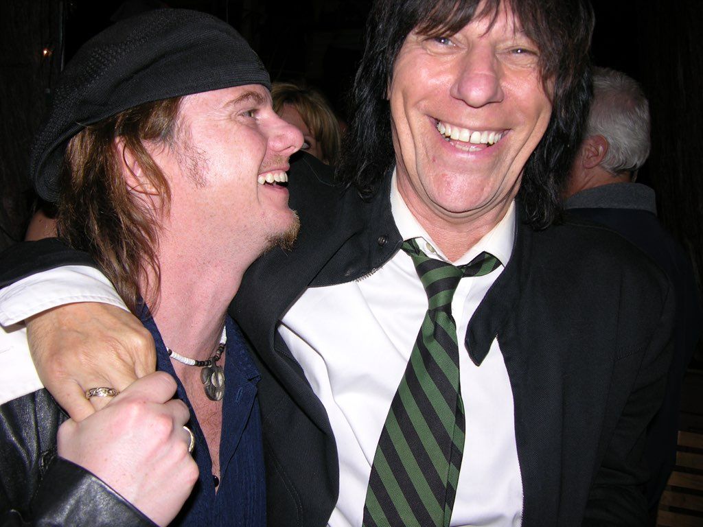 With Jeff Beck