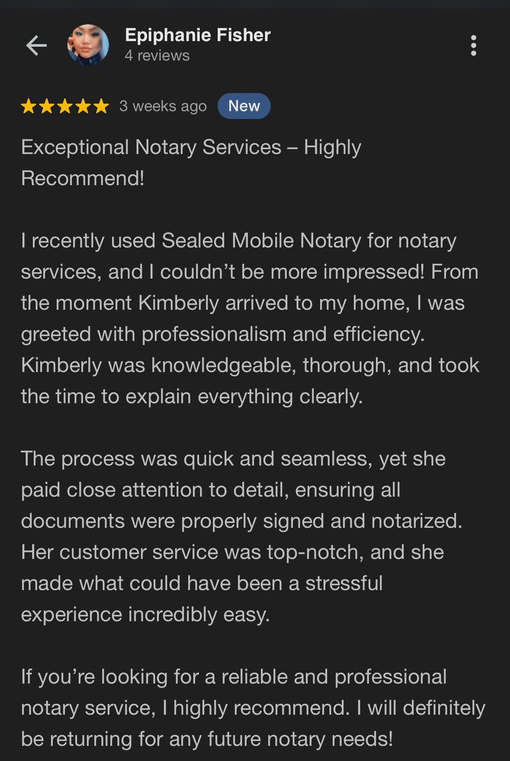 Another Google Review! 