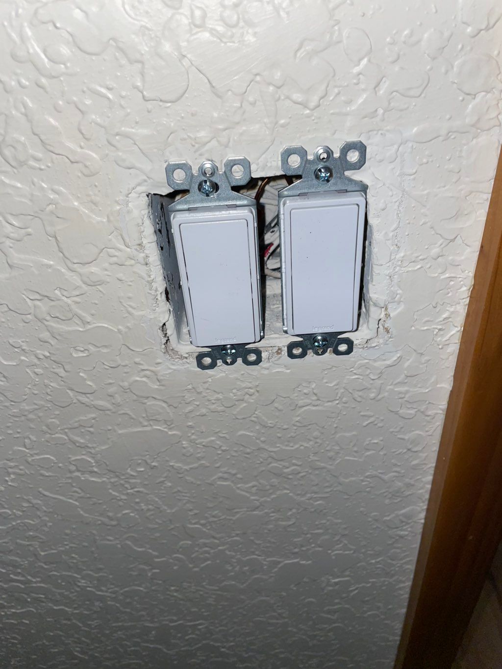 Switch installation.