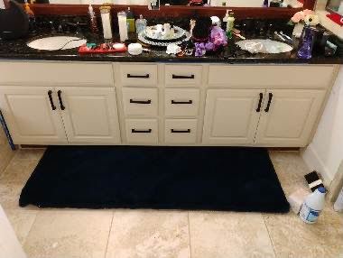 Bathroom vanity painted 