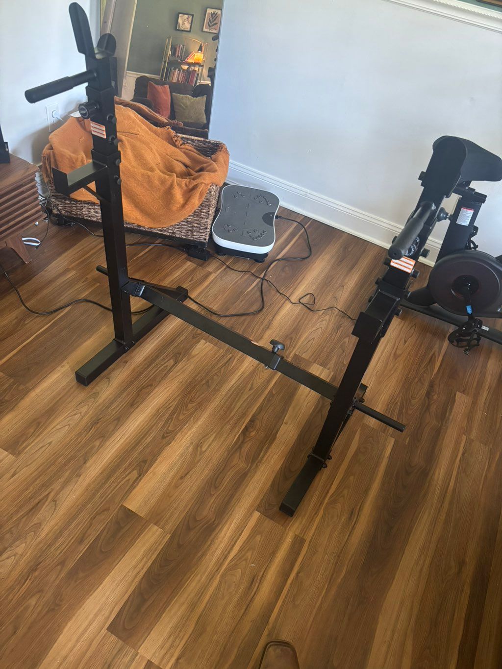 Squat rack assembled for $85