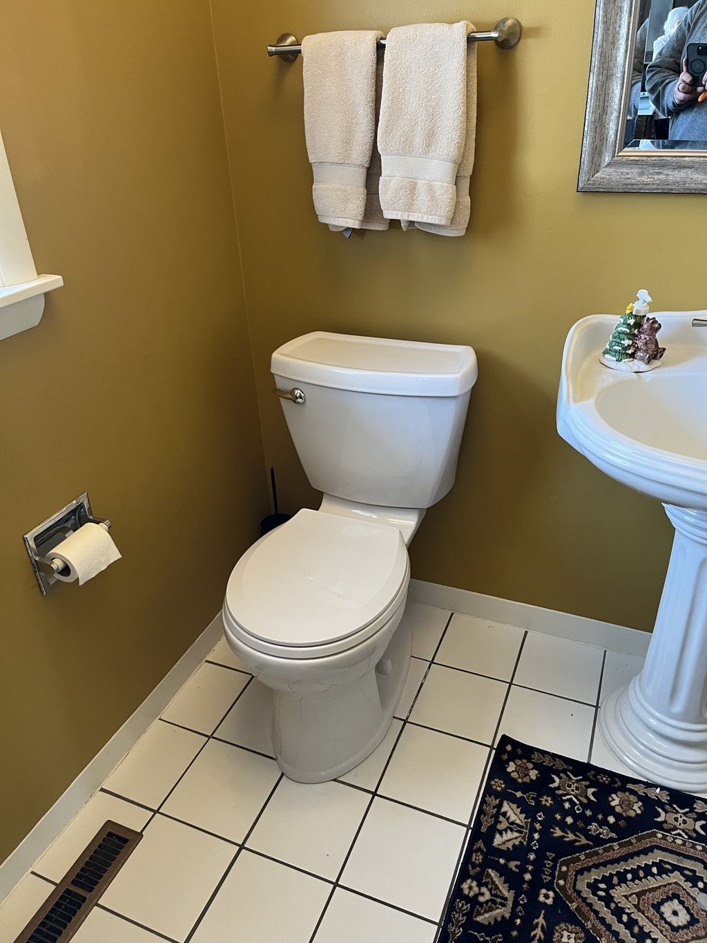 A new toilet installed for a customer.