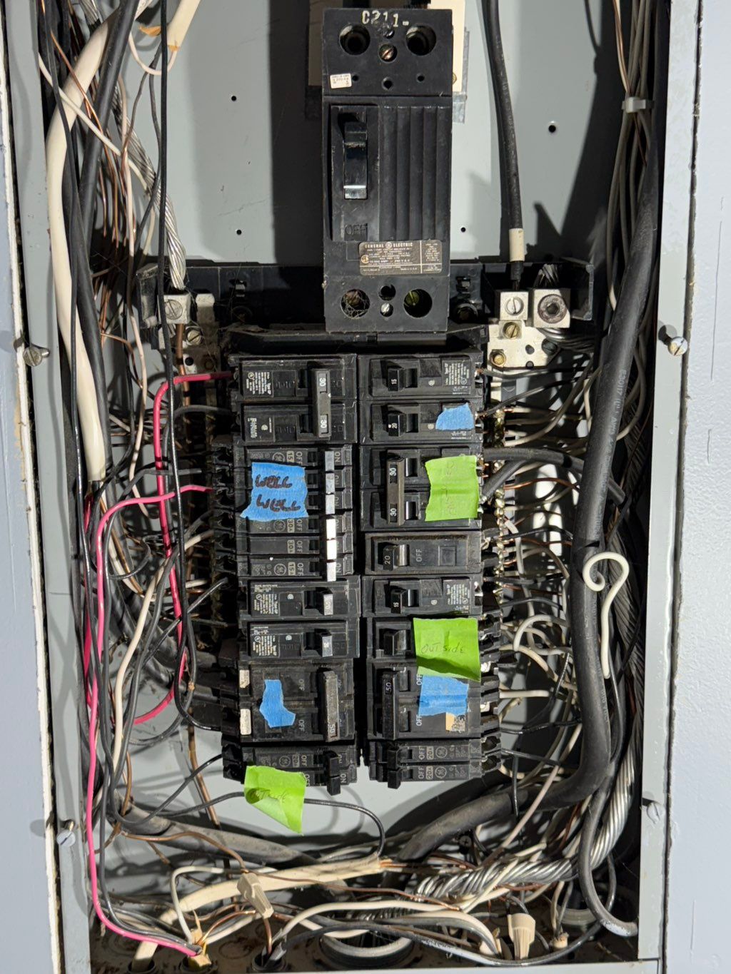 Before panel replacement. 