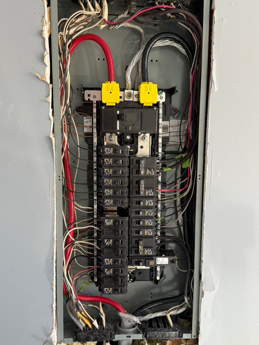 Panel install without cover.