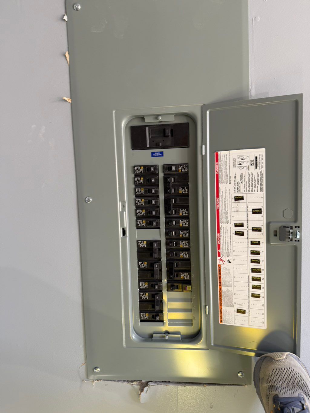 Completed panel installation. 