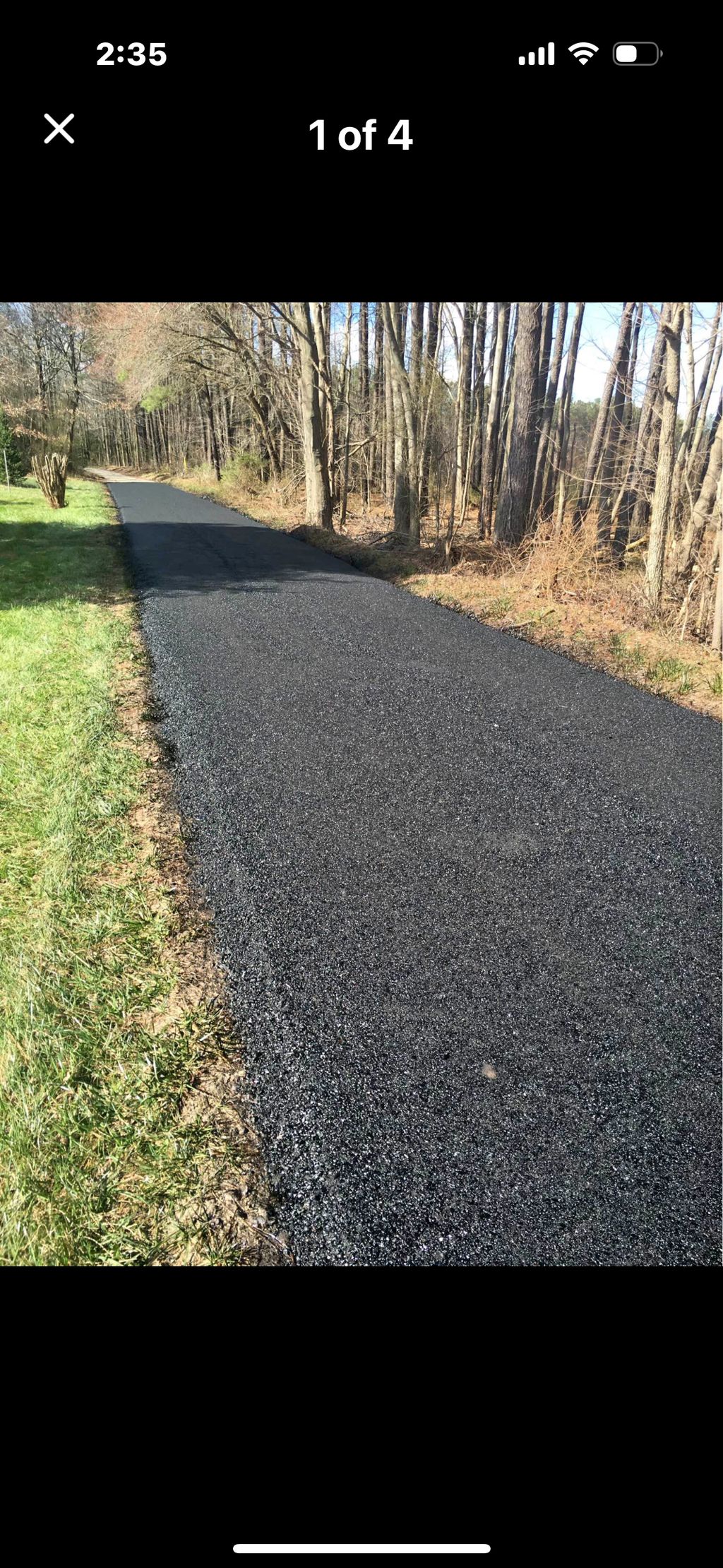 Residential driveway New Asphalt