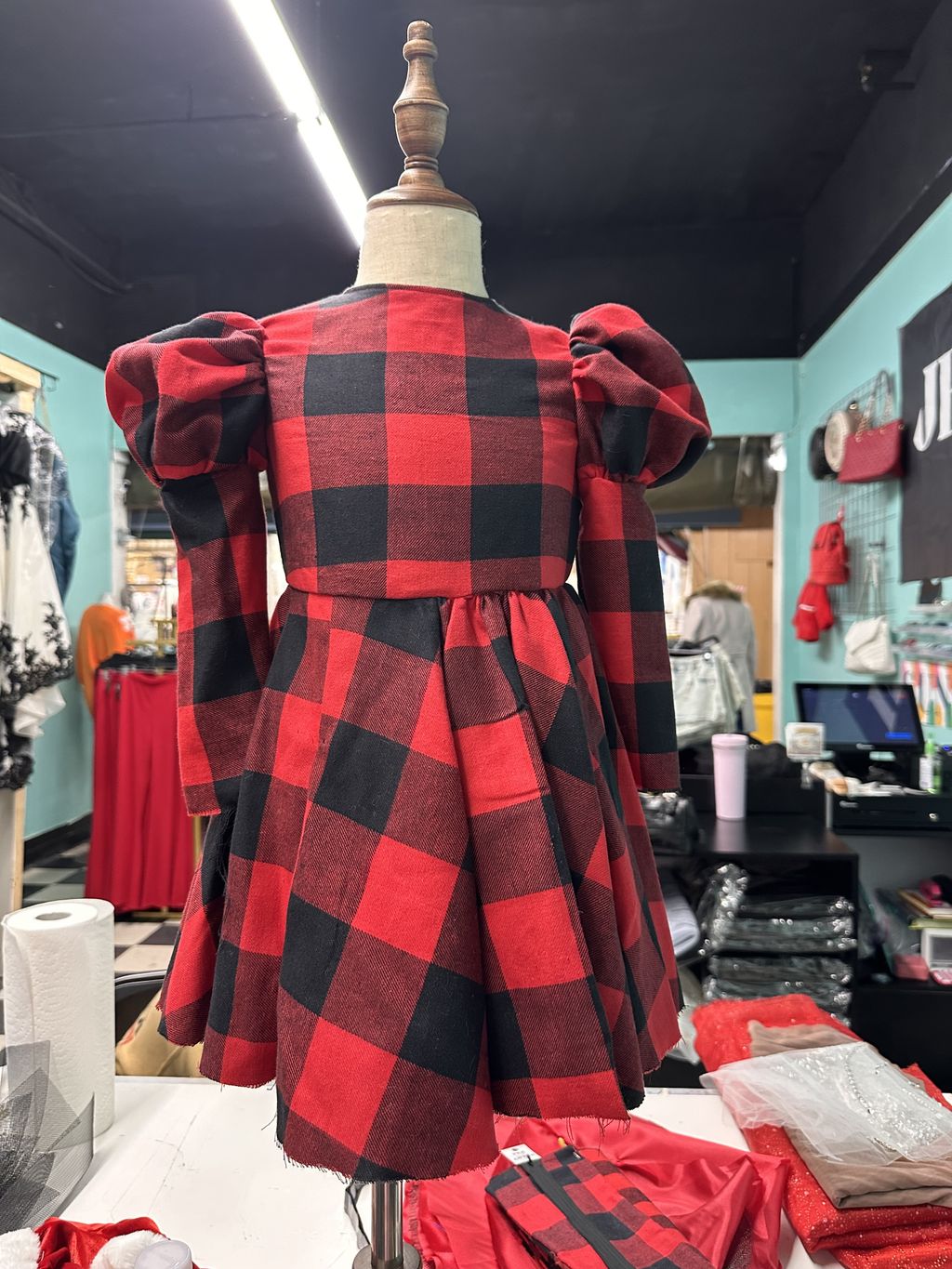 Kids Puff Sleeve Dress 