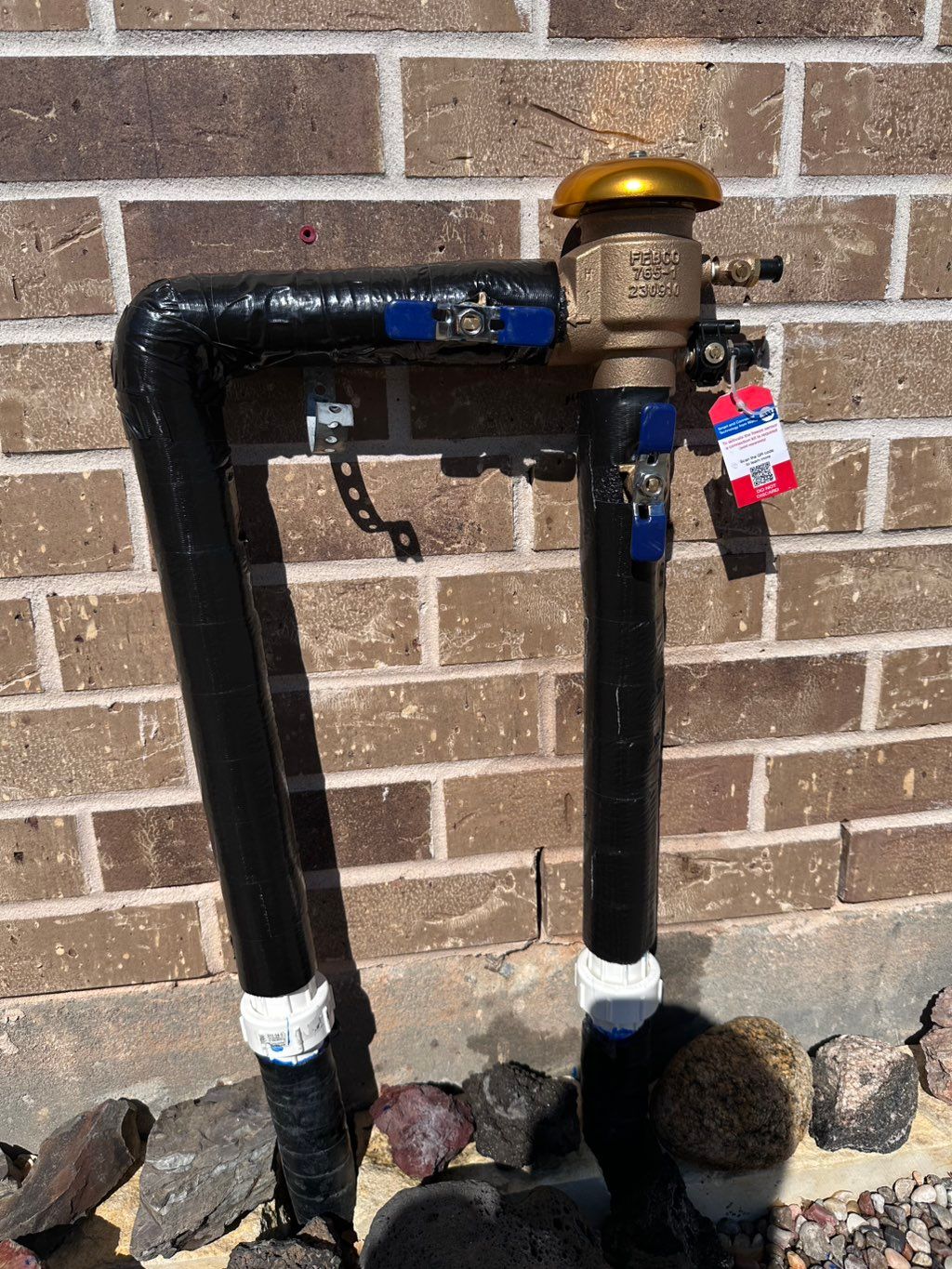  Backflow Install With Unions To Remove For Winter