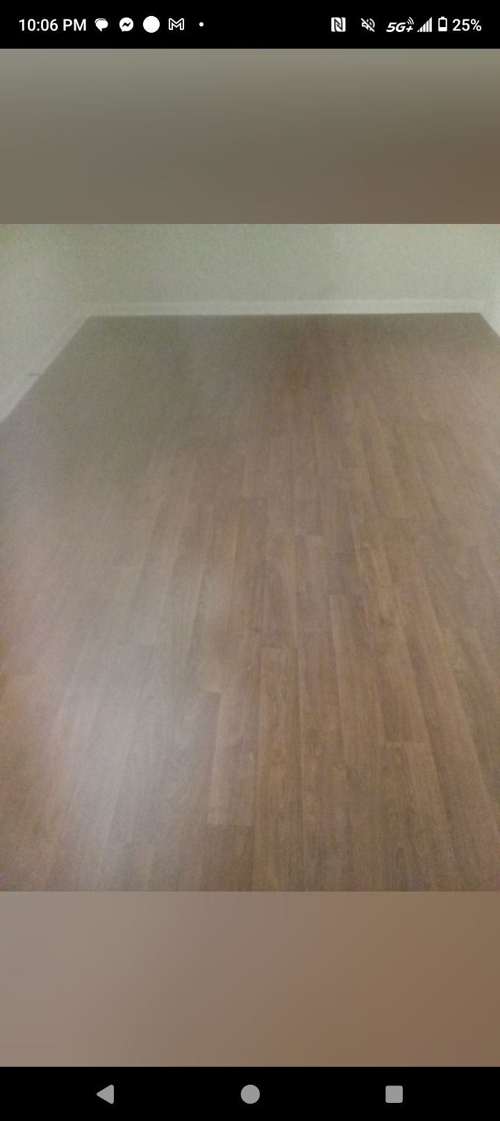 after cleaning a bedrrom