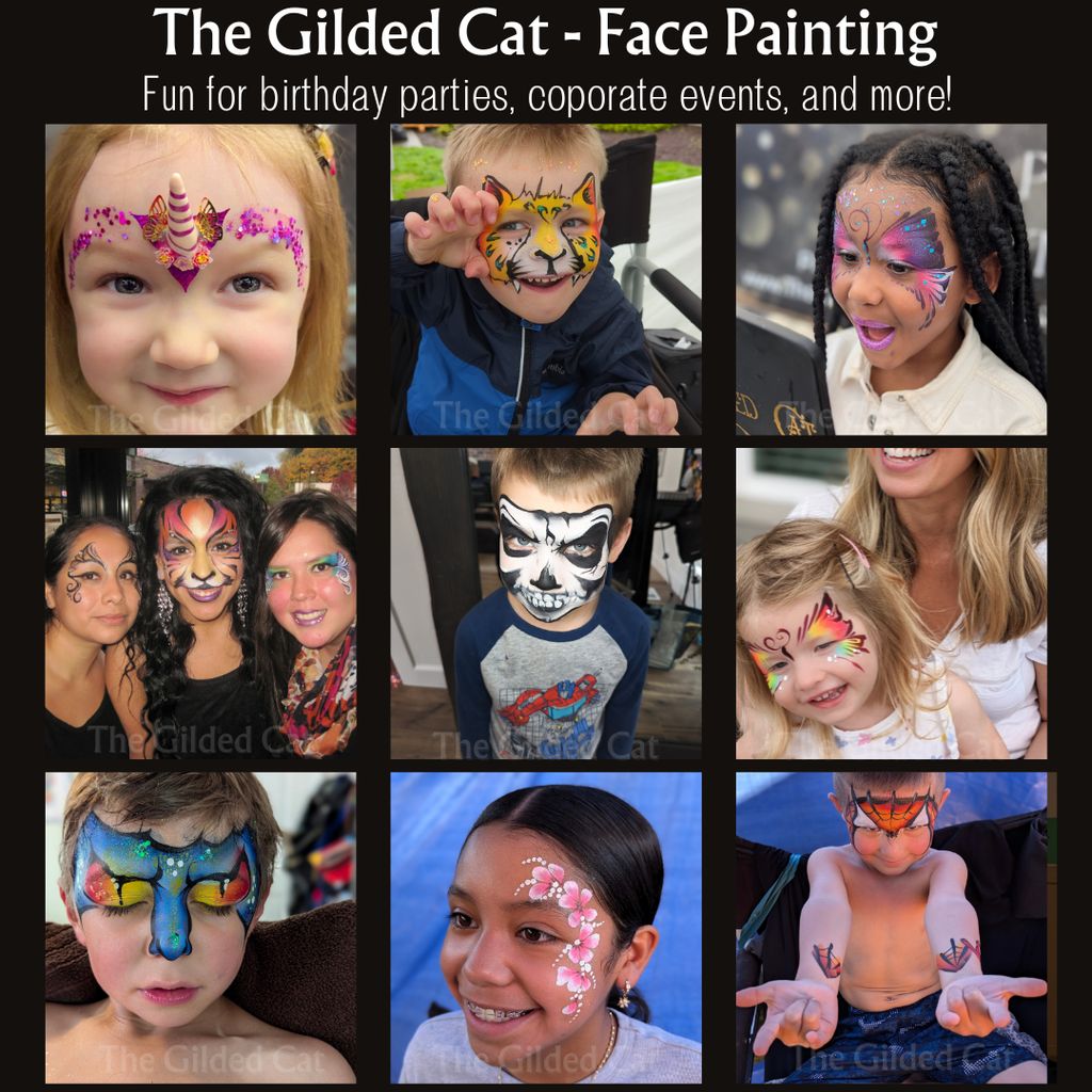Face painting is fun for birthday parties, corpora