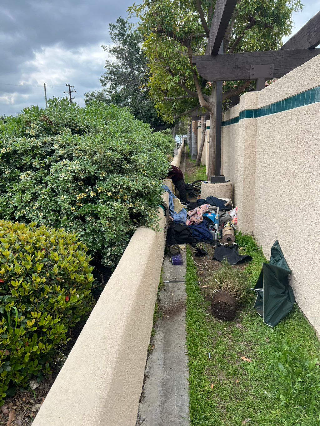 Homeless encampment clean up