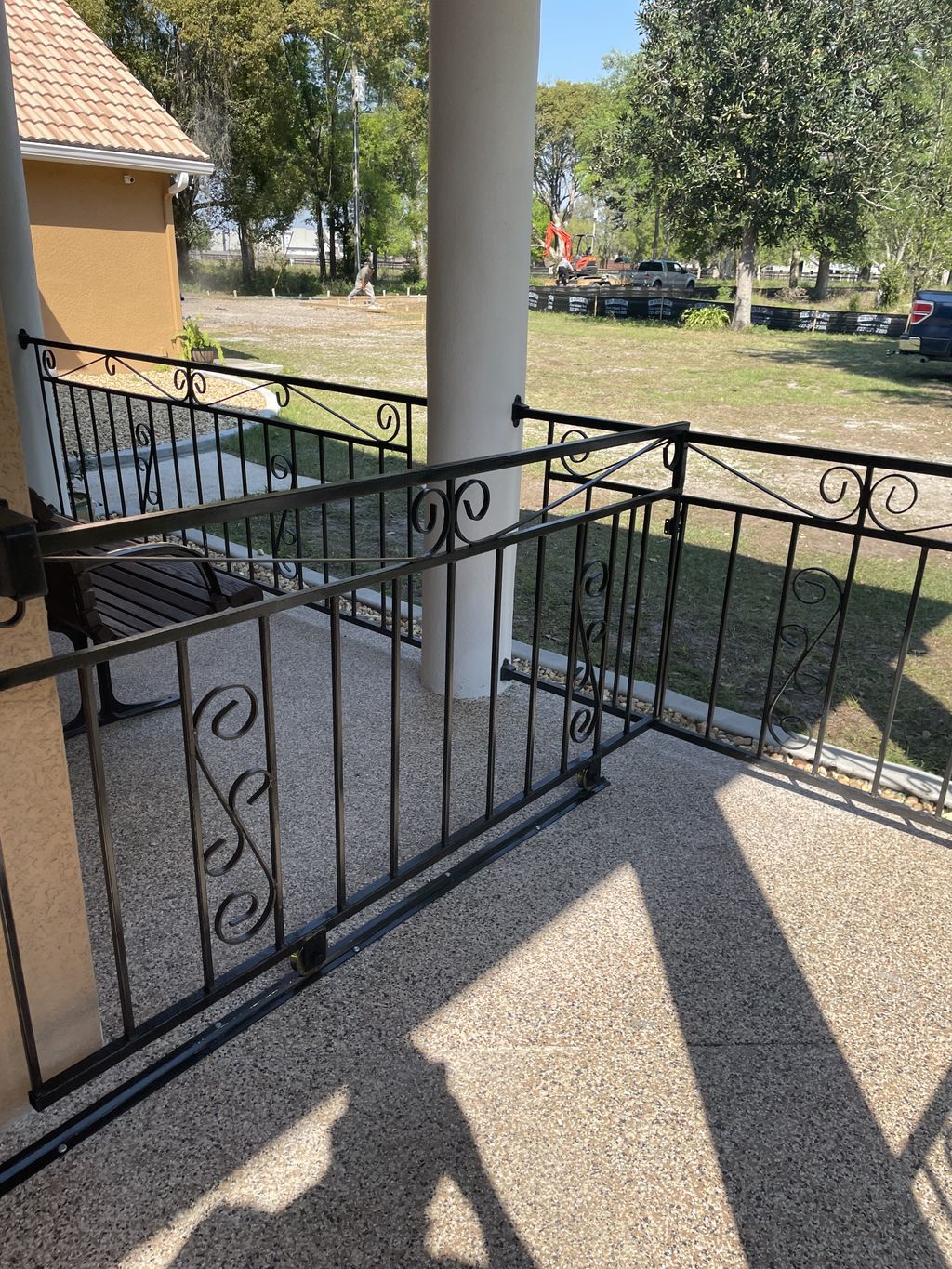 another custom made gate to keep the dogs on one s