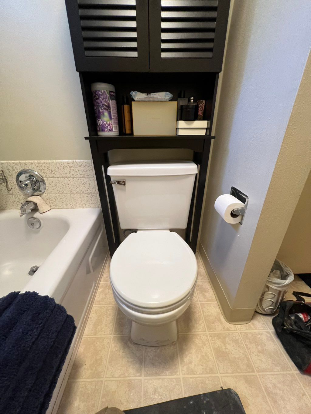 This is the old toilet i removed, and swapped with