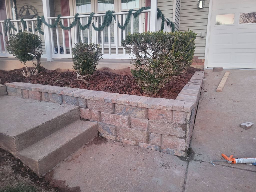 patio retaining wall