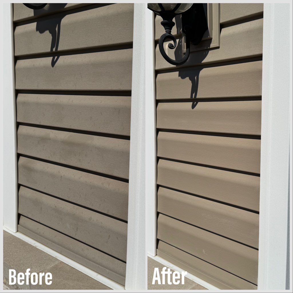 Vinyl restoration. Sun beaten and weathered to loo